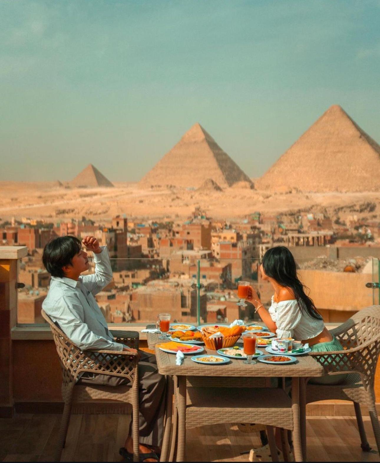 Celia Pyramids View Inn Nazlet el-Sîsi Dış mekan fotoğraf